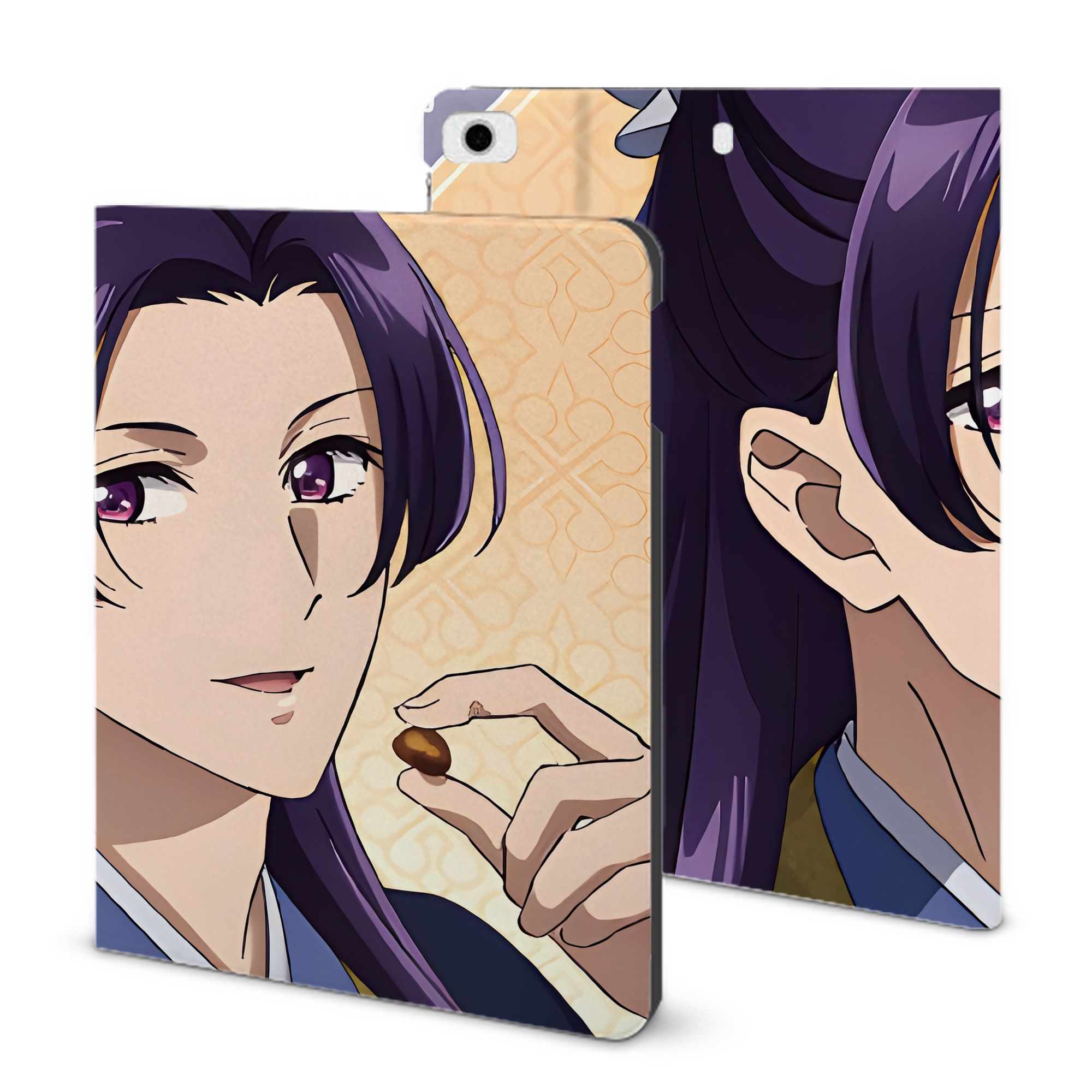 （画像用） 薬屋のひとりごと The Apothecary Diaries IPad ケース ブック型 PUレザー TPU 耐衝撃 軽量 薄型 ペン収納なし 全面保護 IPad 各モデル対応